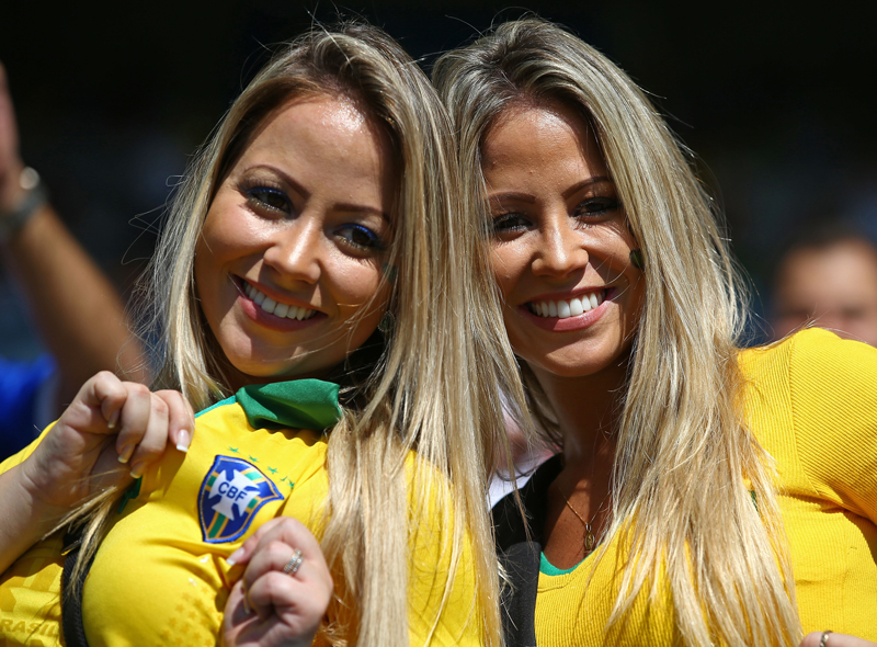 Hot sexy brazilian soccer fans