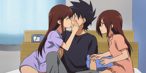Anime kiss x sis threesome