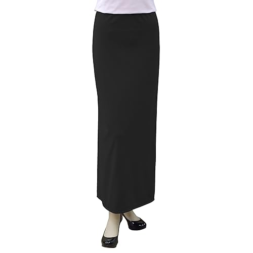 Black straight skirts for women
