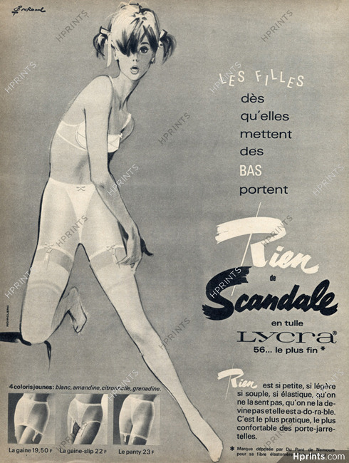 Image of girdles and stockings slips