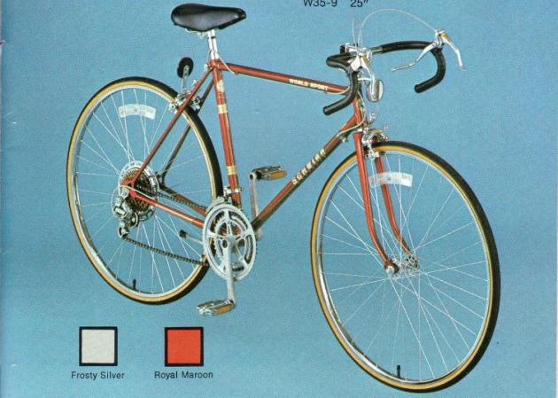 Vintage schwinn ten speed bicycles