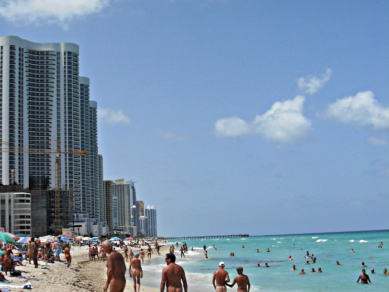 Florida adult beach resort