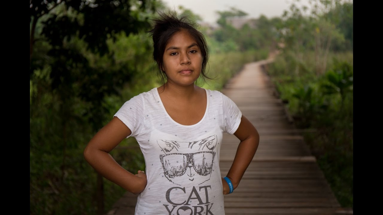 Young peruvian teen girl