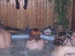 Swinger hot tub sex party