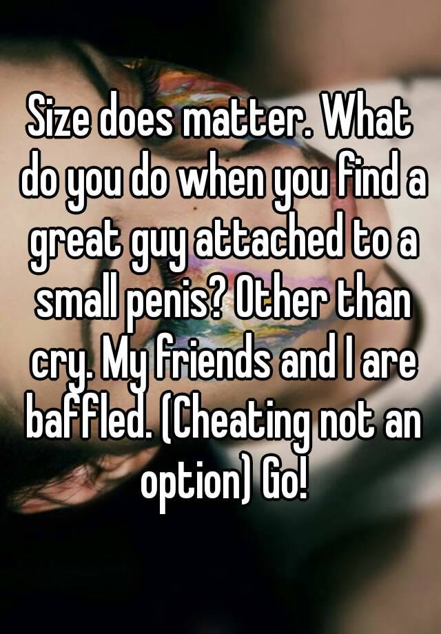 Size matters cheating caption