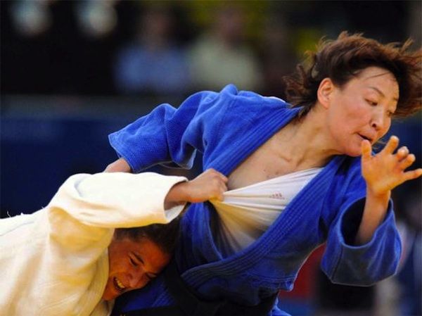 Olympic judo nip slip
