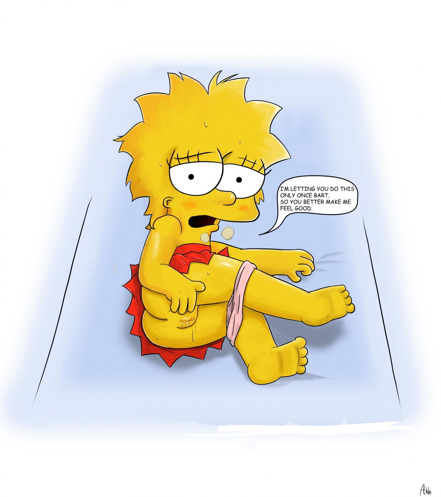The simpsons naked lisa