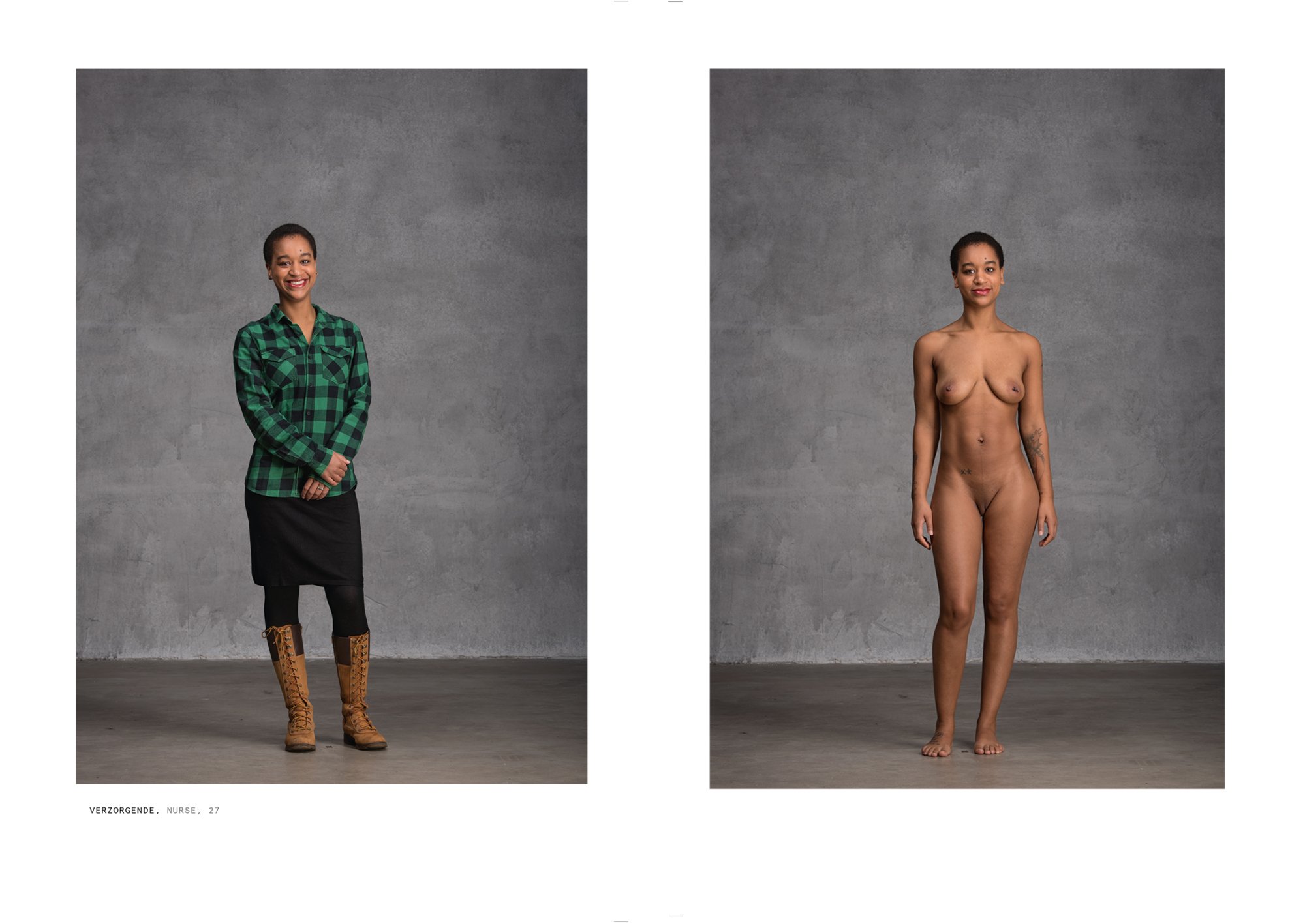 Ordinary people clothed and nude