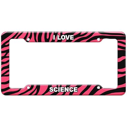 Zebra striped license plate