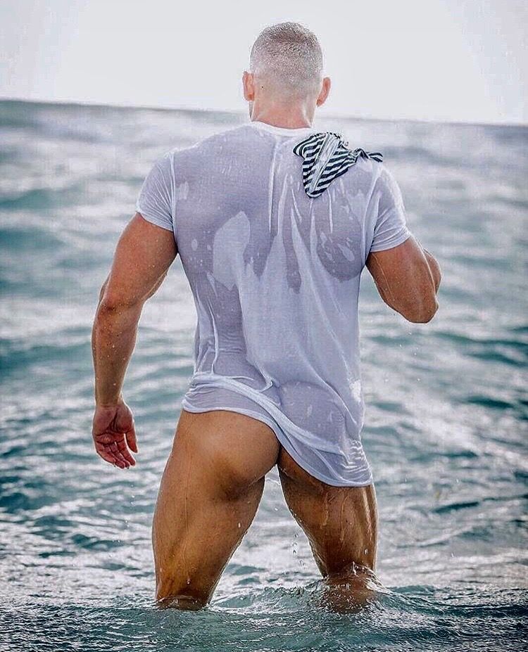 Hot nude men in beach