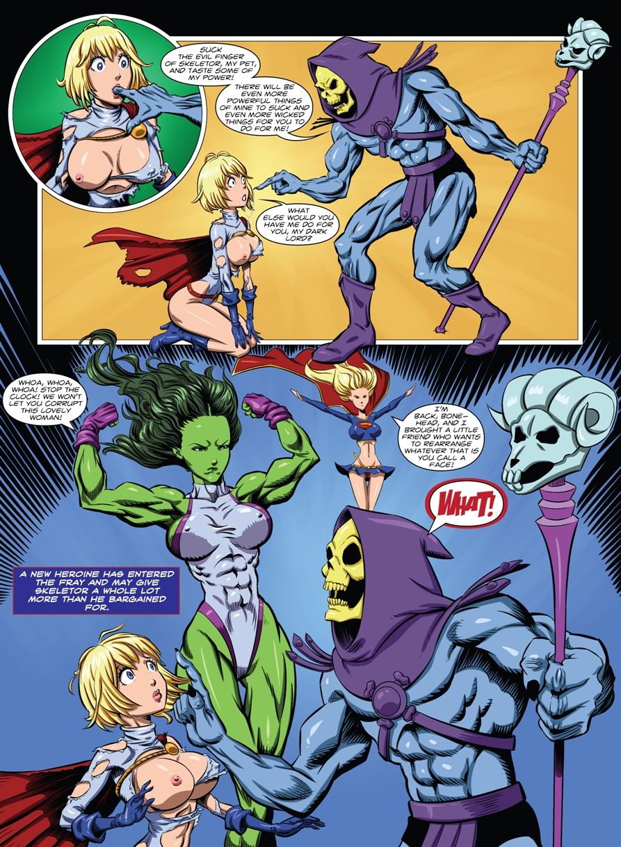 Powergirl lesbian porn comics