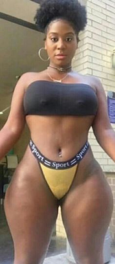 Naked african big hip