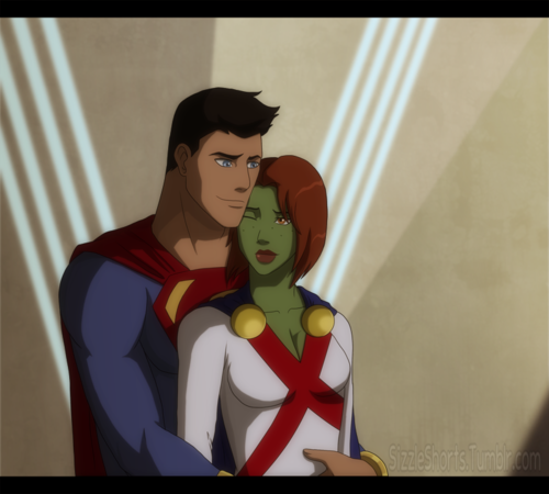 Young justice miss martian and superboy