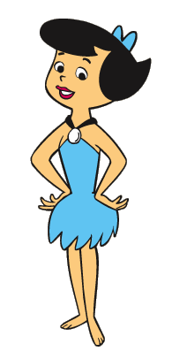 Betty rubble cartoon character