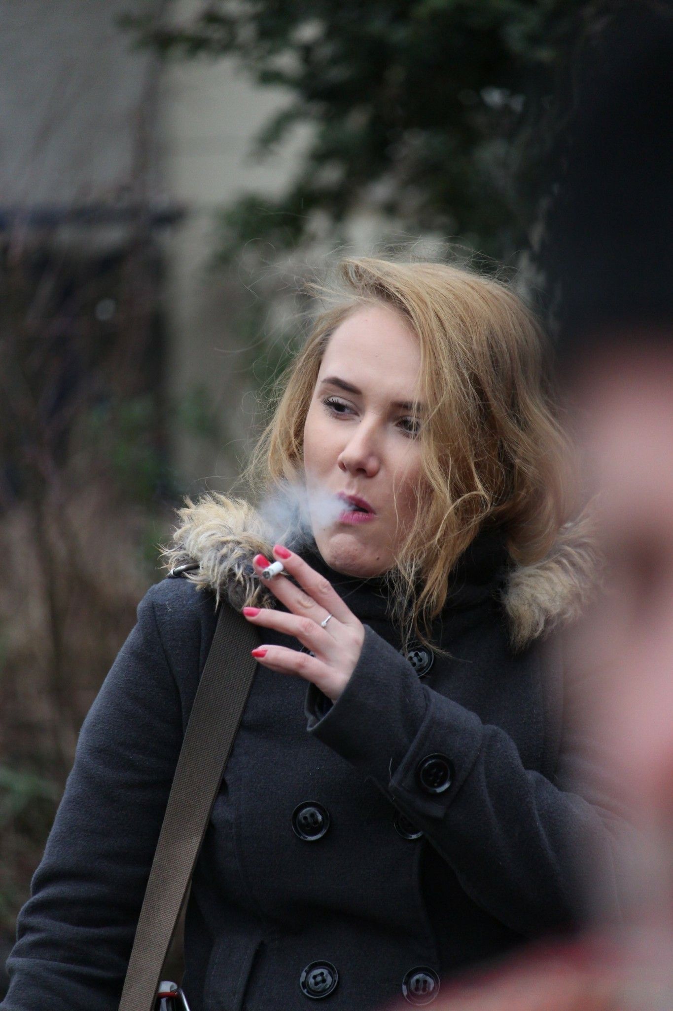 German mature woman smoking