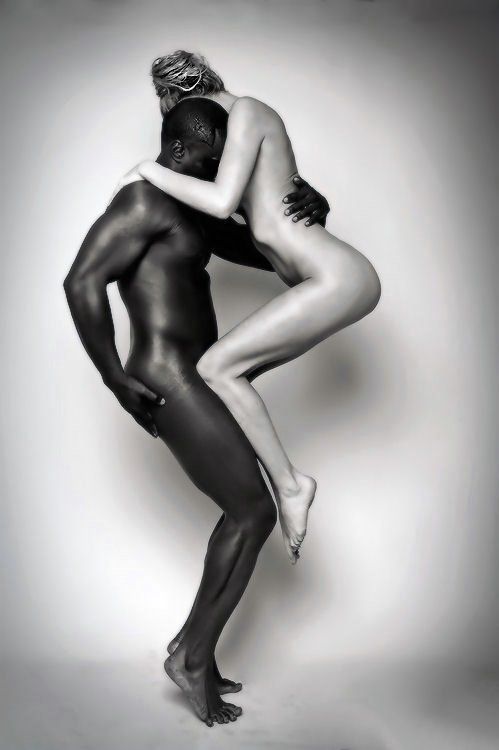 Interracial nude art couples sex