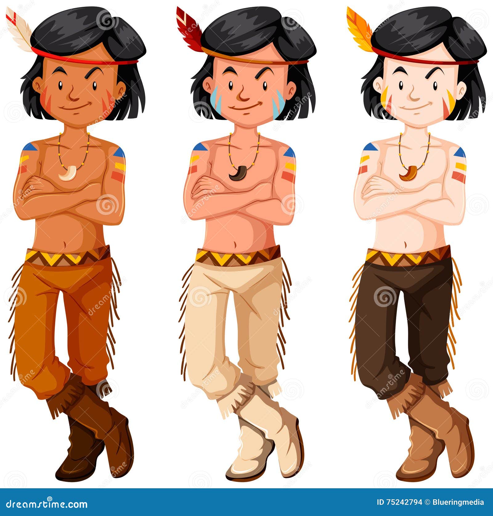 Cute american indian boys