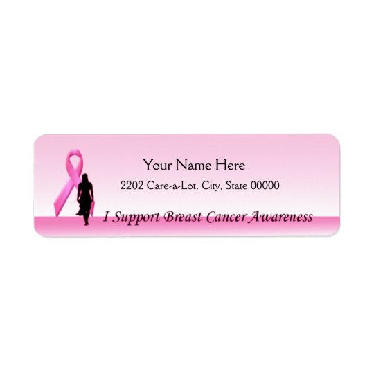 Breast cancer return address label