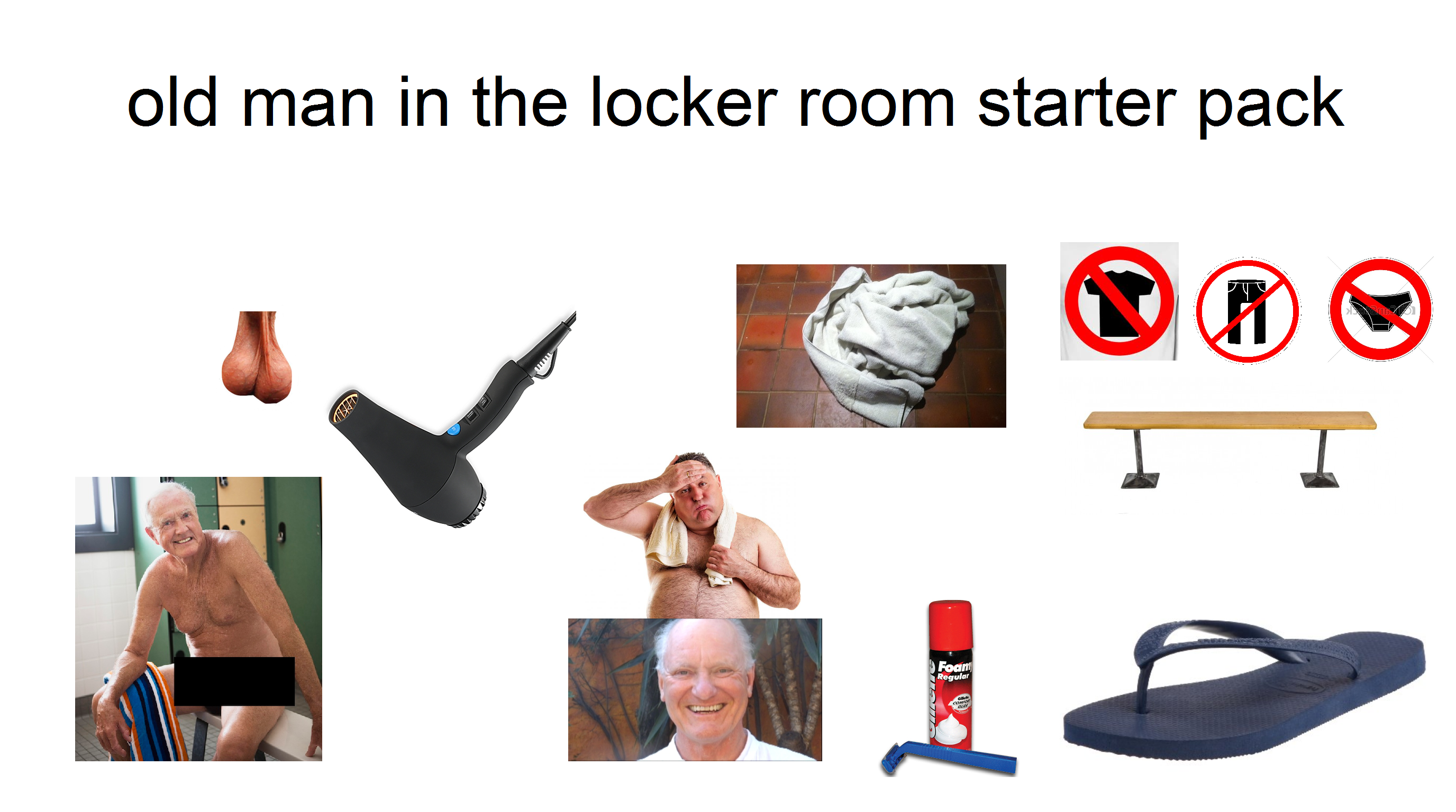 Old men locker room