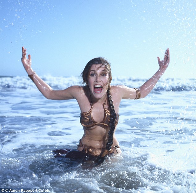 Carrie fisher snl gold bikini
