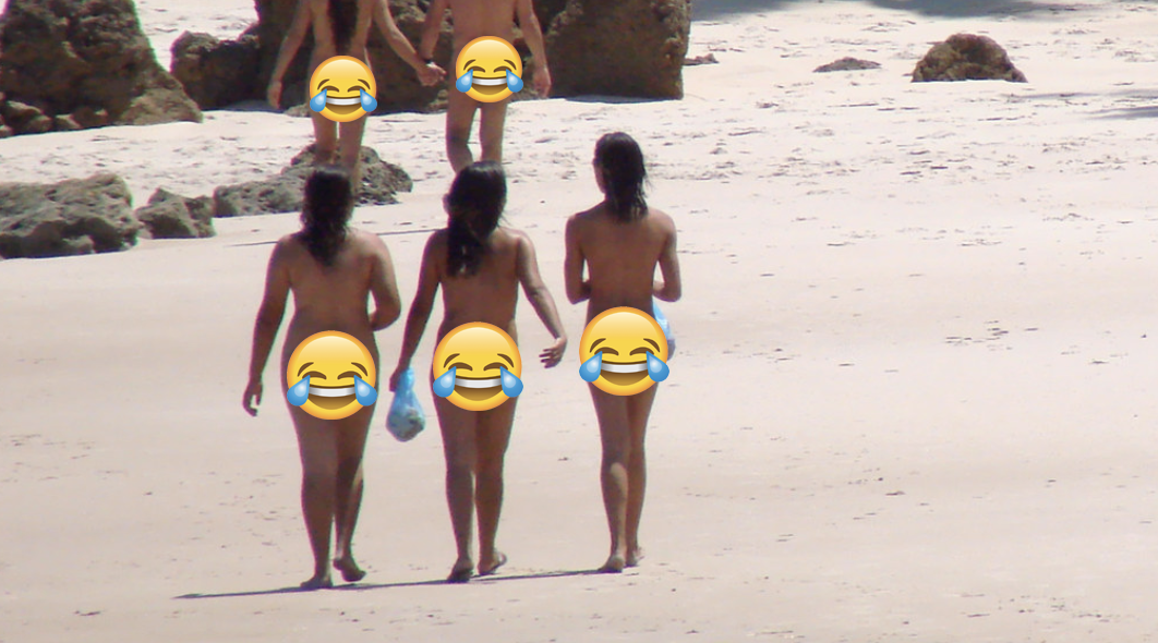 Nude beach sex party