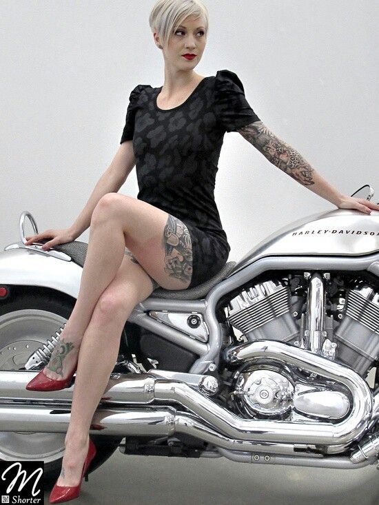 Harley davidson motorcycle and girls