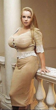 Big boobs sexy girl in gown
