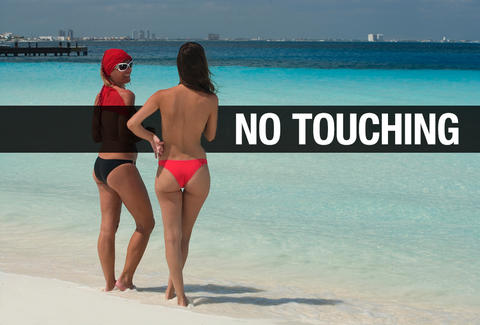 Nude beach erection video