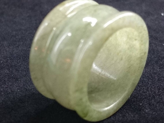 Asian style mens jade ring