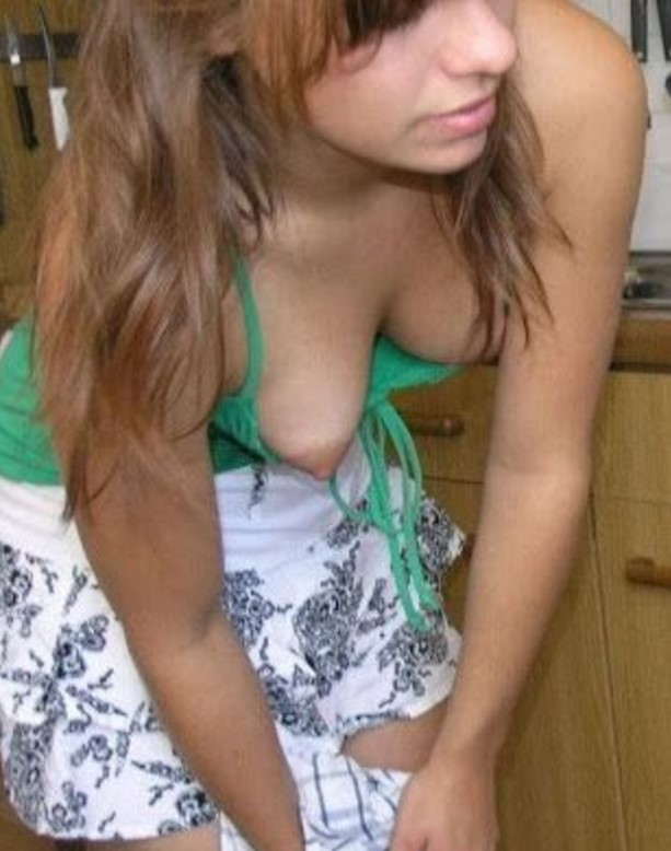 Breast college girls candid downblouse oops