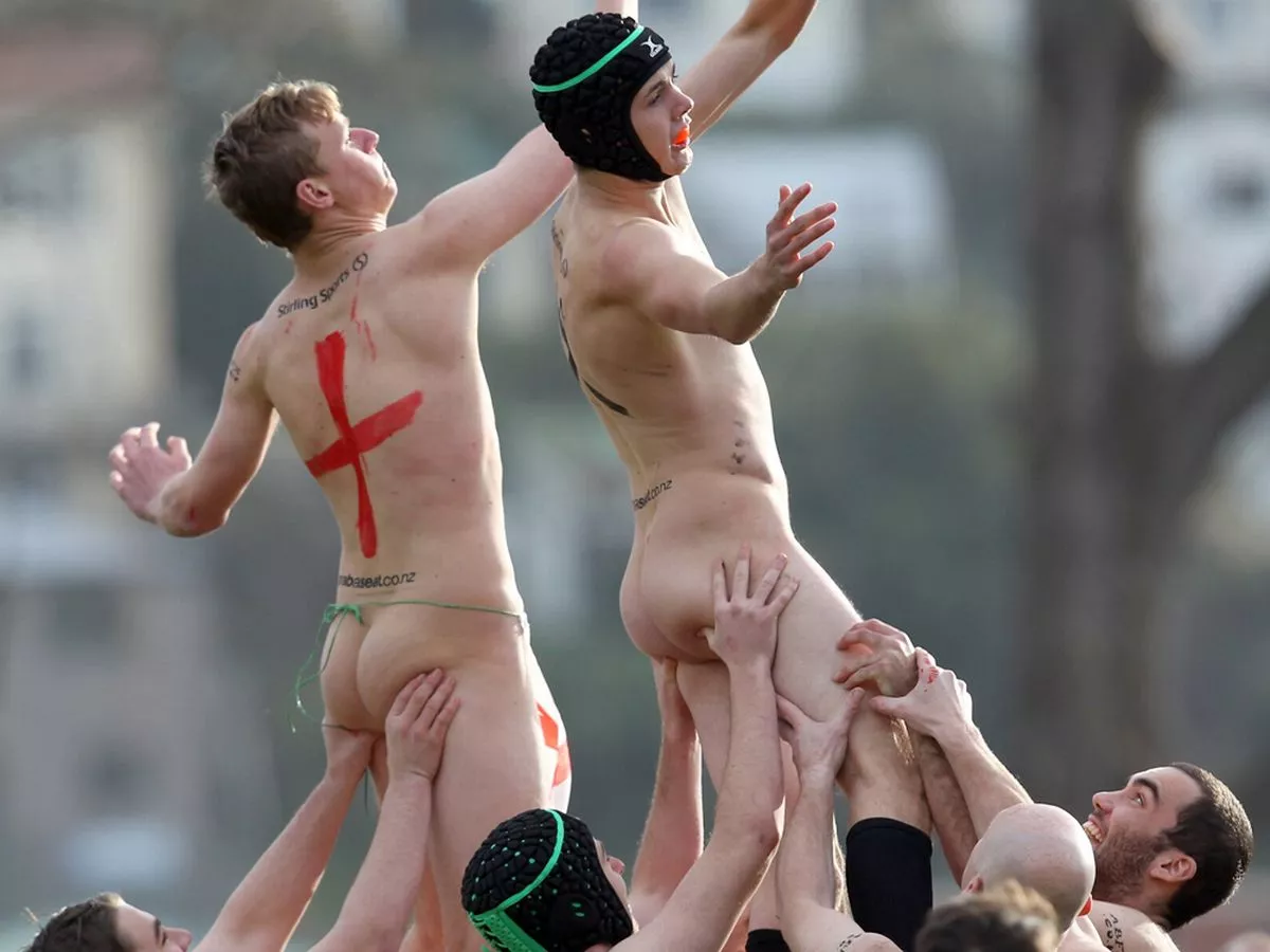 Naked british rugby players