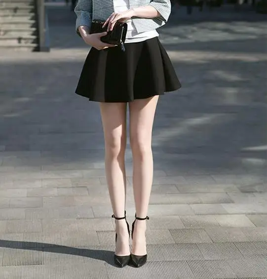 Girl short office skirt
