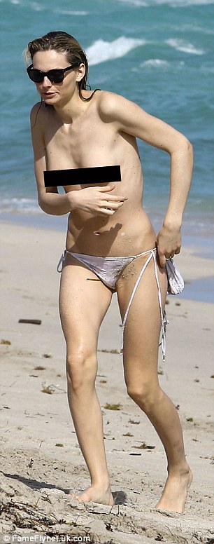 Transgender in nude beach