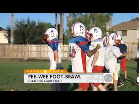Pee wee football brawl video