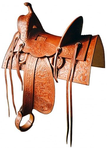 Vintage western leather saddles
