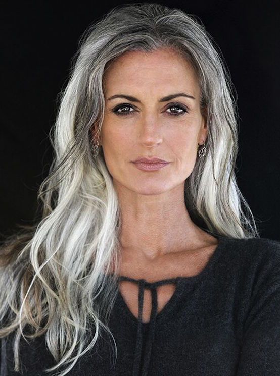 Mature women with gray hair