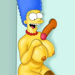 Marge simpson glory hole comic