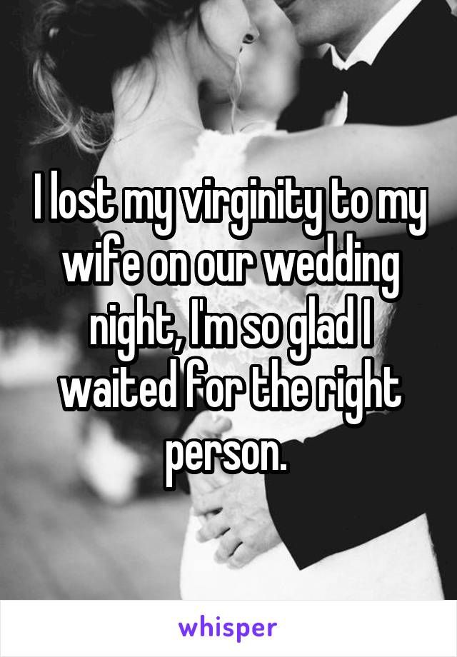 My wife on wedding night