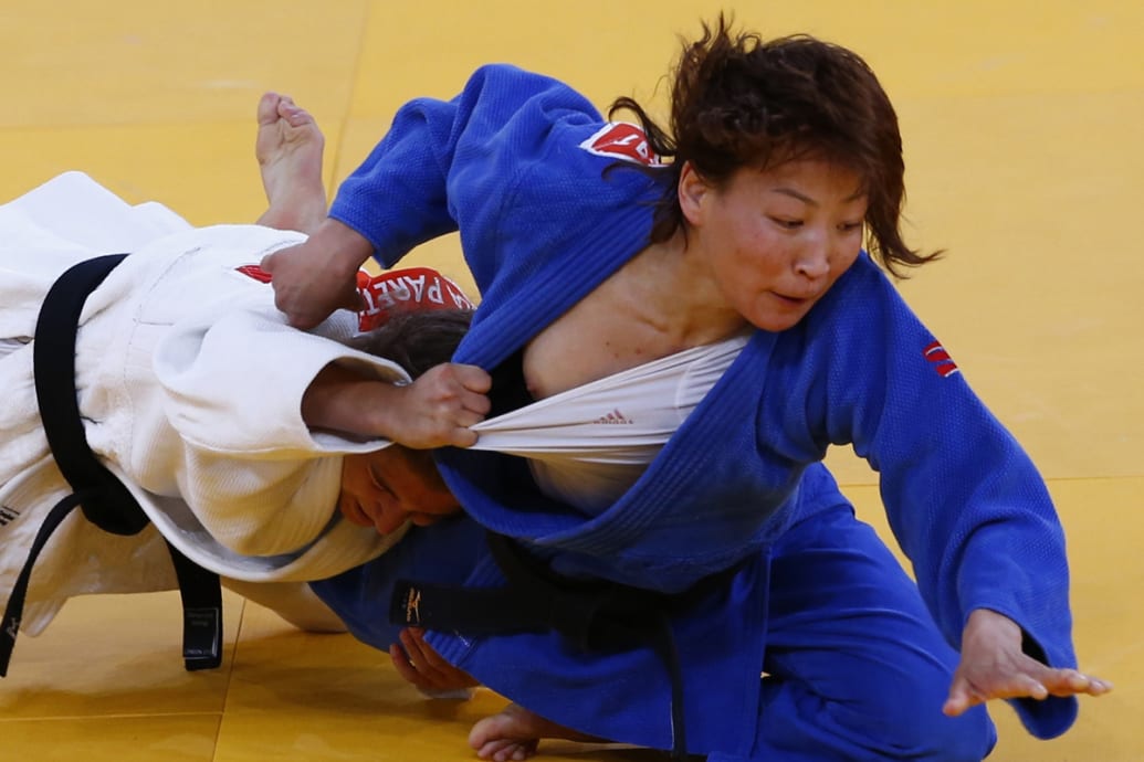 Olympic judo nip slip