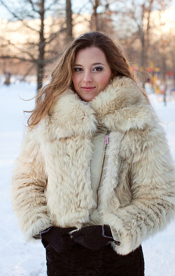 Russian women in fur coats