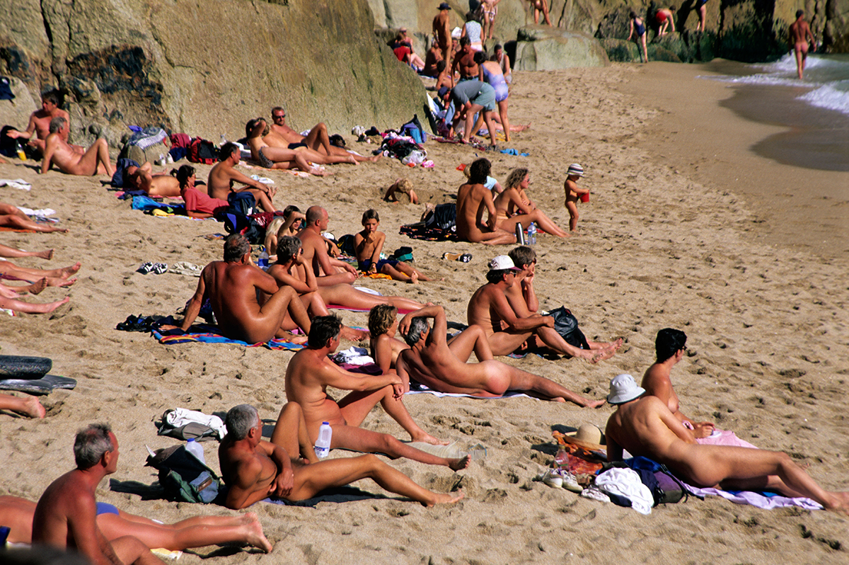 Nude at public beach
