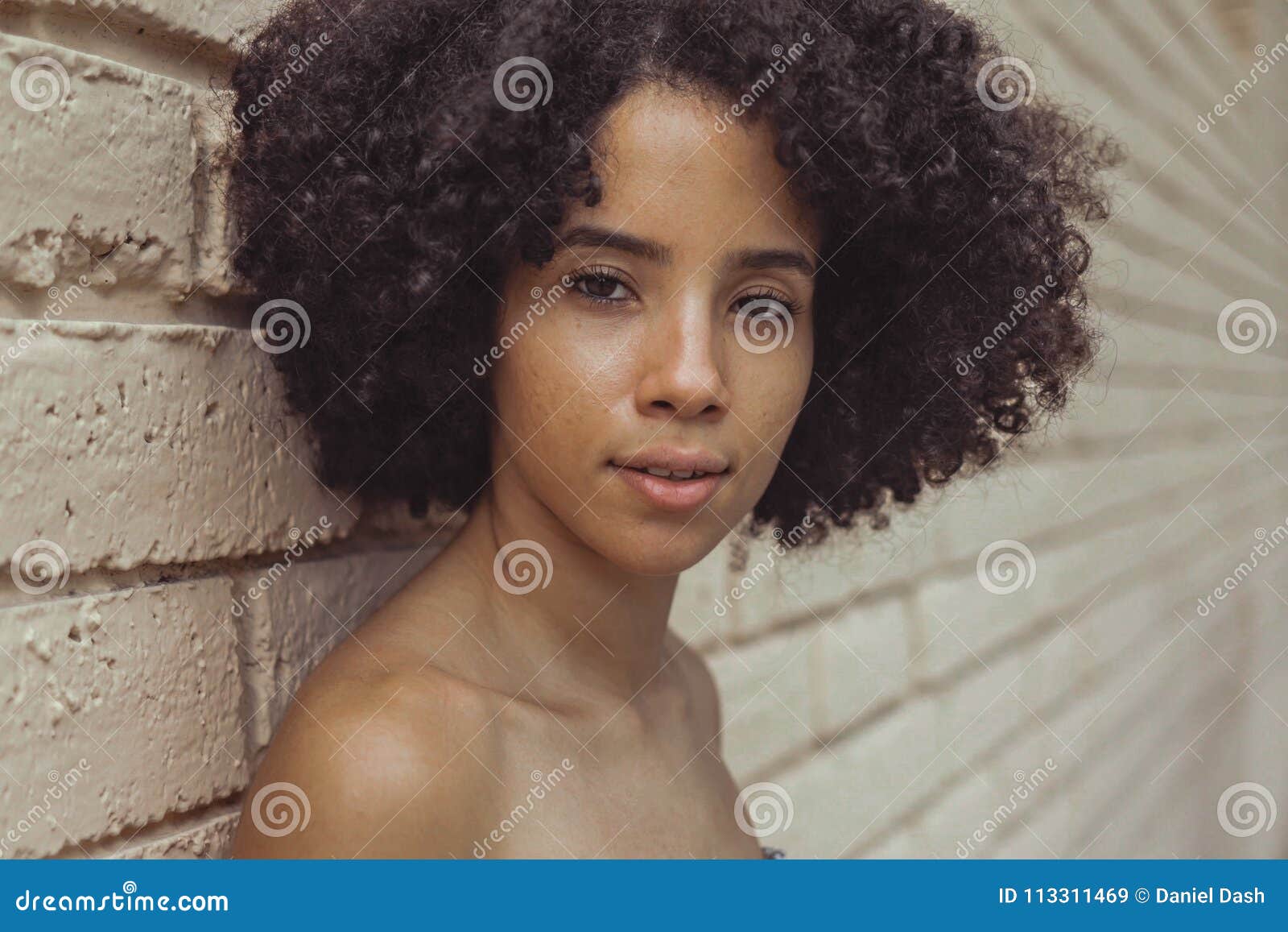 Nude black model african american