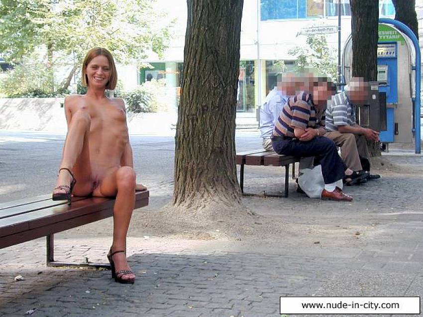 Girls walking nude in public
