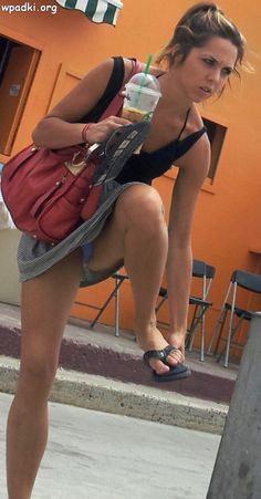 Sexy naked upskirt public embarrassed