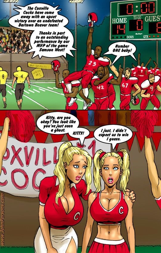 Blonde black cock cartoon comic