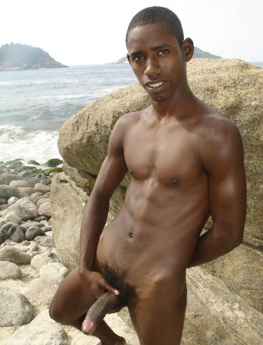 Men naked. black african