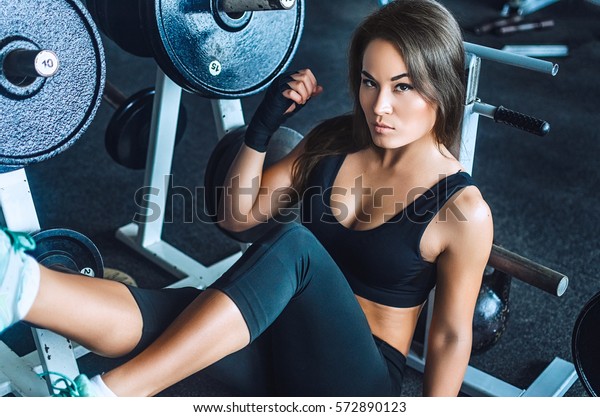 Sexy muscle girls gym hot