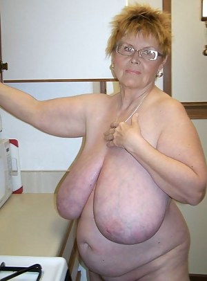 Big fat saggy granny tits