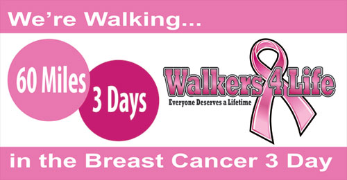 Three day breast walk
