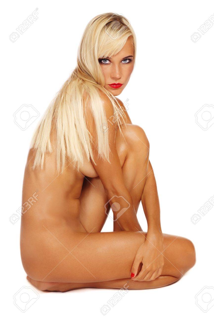 Beautiful slim blonde nude